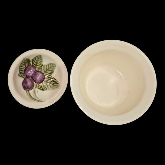 Pfaltzgraff Jamberry Creamer & Lidded Sugar Bowl Set Pat Farrell USA - Picture 7 of 9